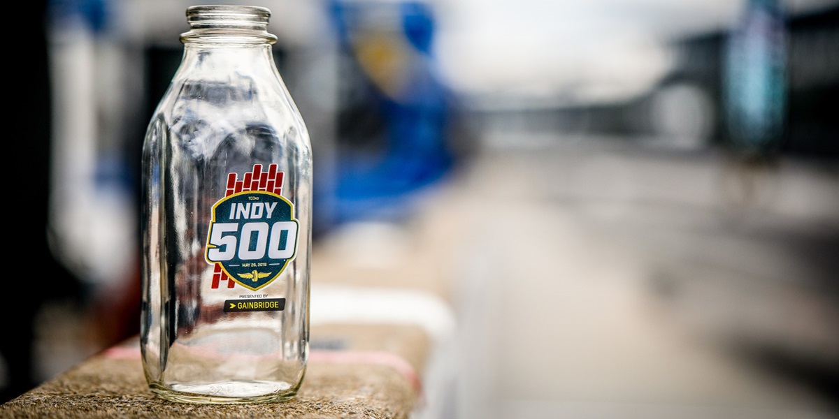 The Indy 500 bottle of milk